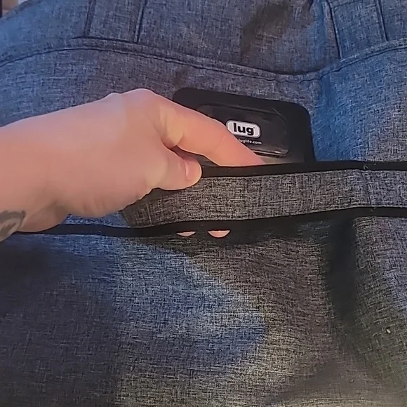 Lug Airbus Weekender Bag Heather Grey With Cross Strap - Picture 7 of 13